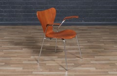 Expertly Restored - Arne Jacobsen Series-7 Teak Desk Chair for Fritz Hansen