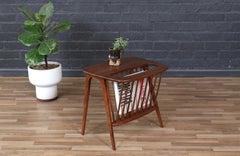 Expertly Restored - Arthur Umanoff Spindle End Table w/ Magazine Shelf