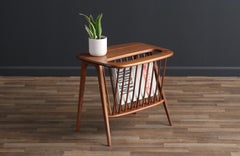 Expertly Restored - Arthur Umanoff Spindle Side Table w/ Magazine Shelf
