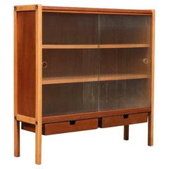 Expertly Restored - Bertil Fridhagen Teak & Oak Bookcase Cabinet for Bodafors