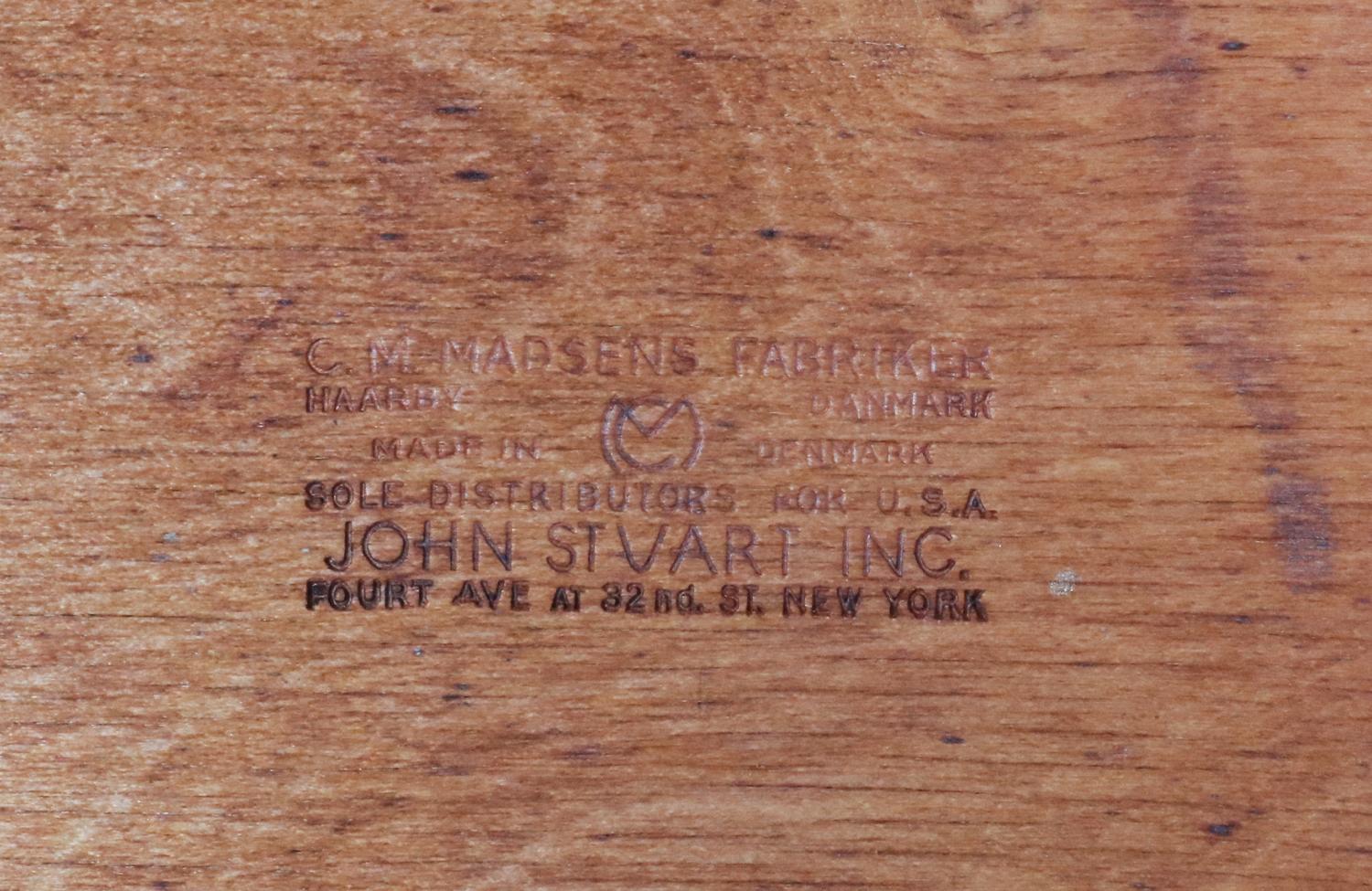 Expertly Restored - Børge Mogensen Stackable Dining Chairs for C.M. Madsens For Sale 5