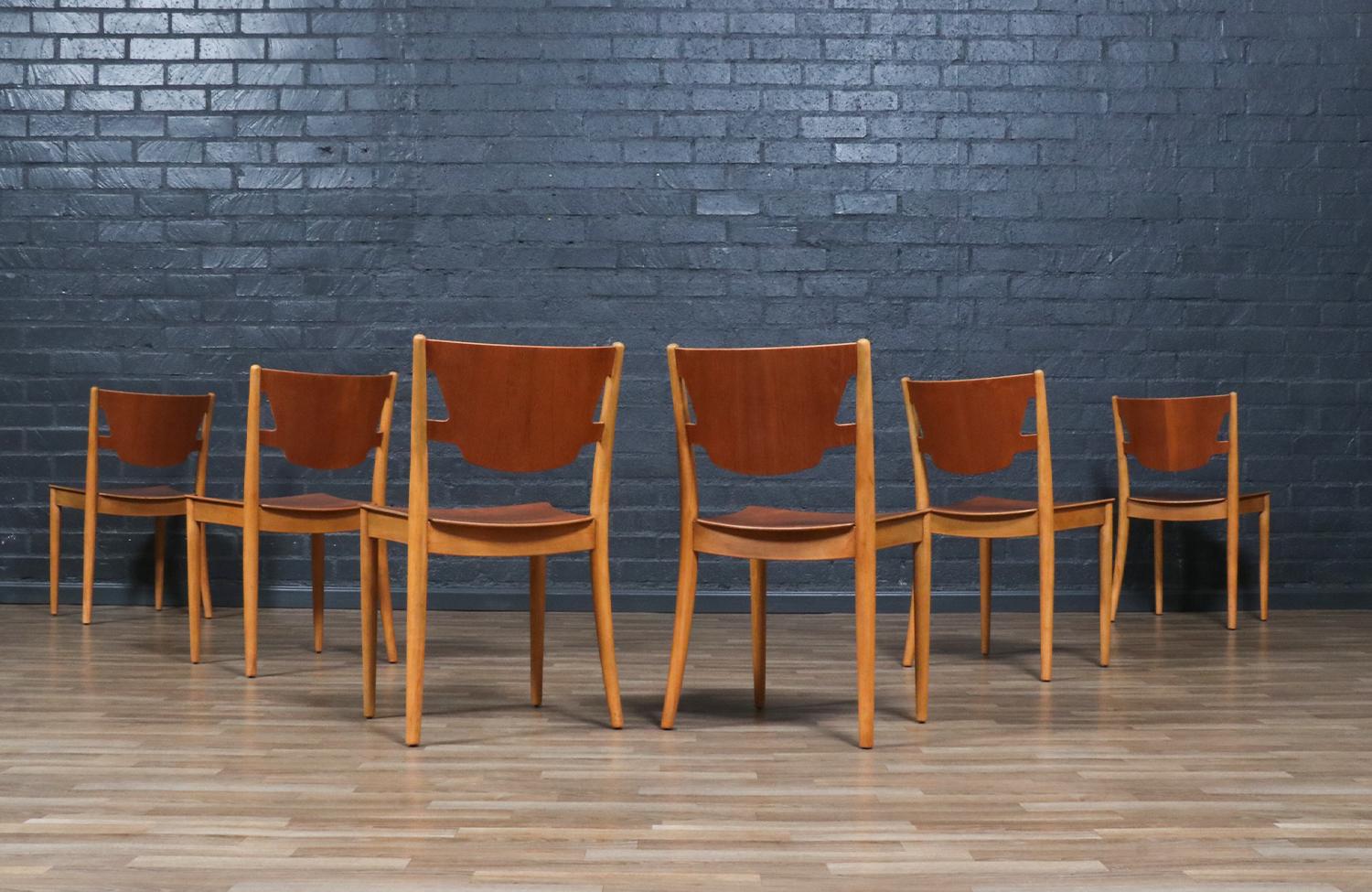 Danish Expertly Restored - Børge Mogensen Stackable Dining Chairs for C.M. Madsens For Sale