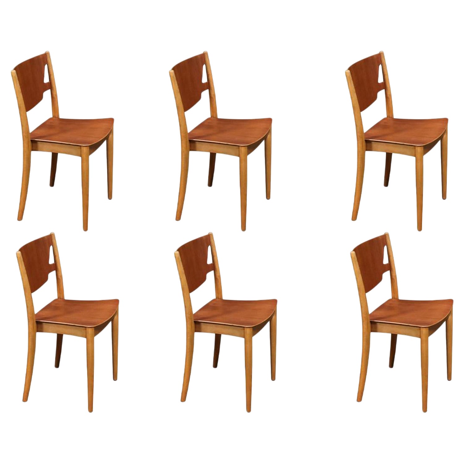 Expertly Restored - Børge Mogensen Stackable Dining Chairs for C.M. Madsens For Sale