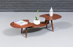 Expertly Restored - California Modern Floating-Top Tier Coffee Table by Ace-Hi