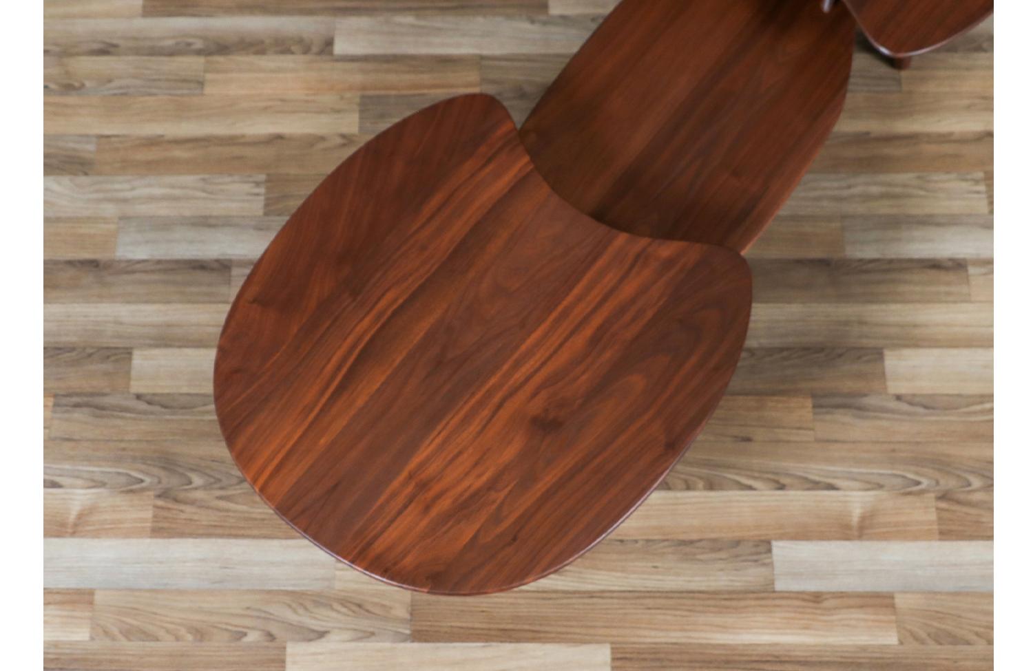 Expertly Restored - California Modern Sculpted Floating-Top Coffee Table For Sale 1