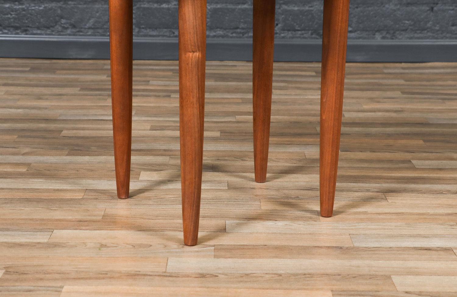 Expertly Restored -California Modern Sculpted Floating-Top Side Tables / Ace-Hi For Sale 2