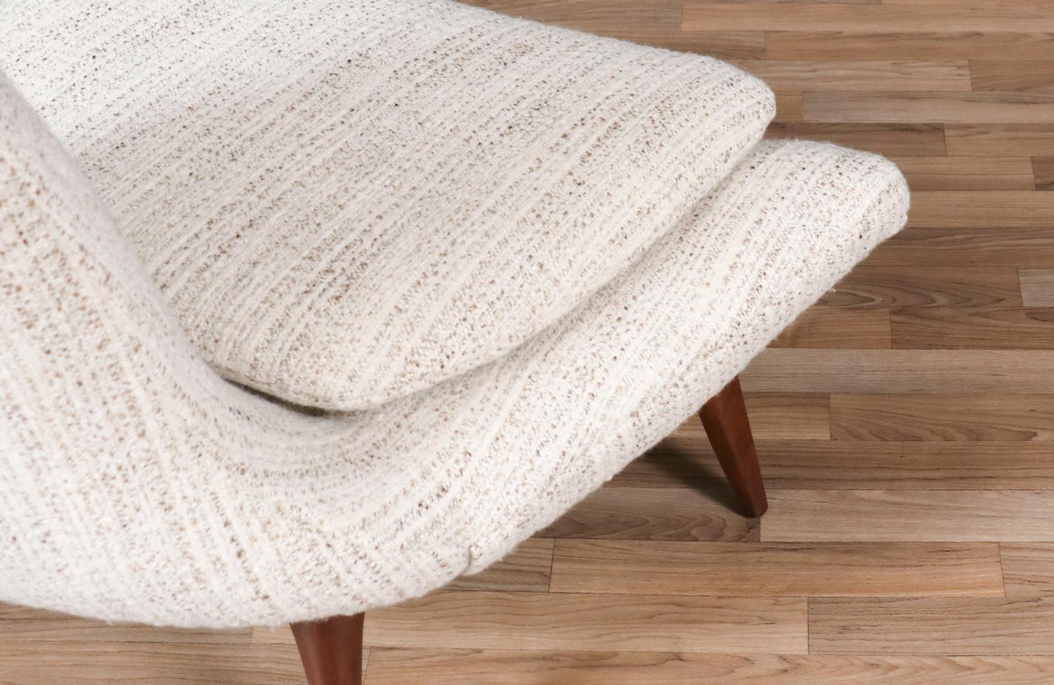 Expertly Restored-California Modern Sculptural High-Back Lounge Chair by Karpen 4