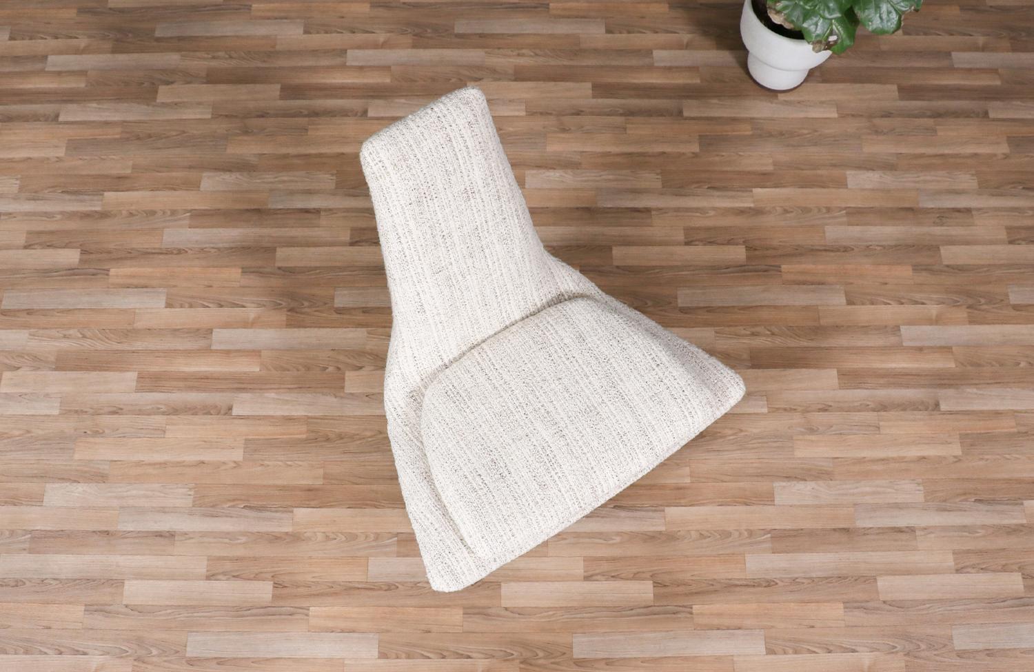Mid-20th Century Expertly Restored-California Modern Sculptural High-Back Lounge Chair by Karpen