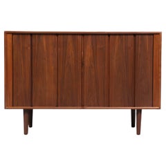 Expertly Restored - California Modern Tambour-Door Credenza by Barzilay