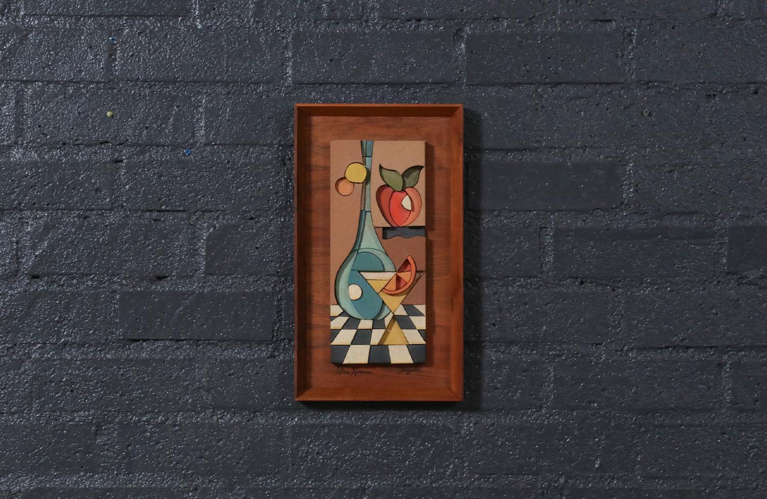 American Expertly Restored - Californian Modern Abstract Wall Art Panels by Allan Noonan For Sale