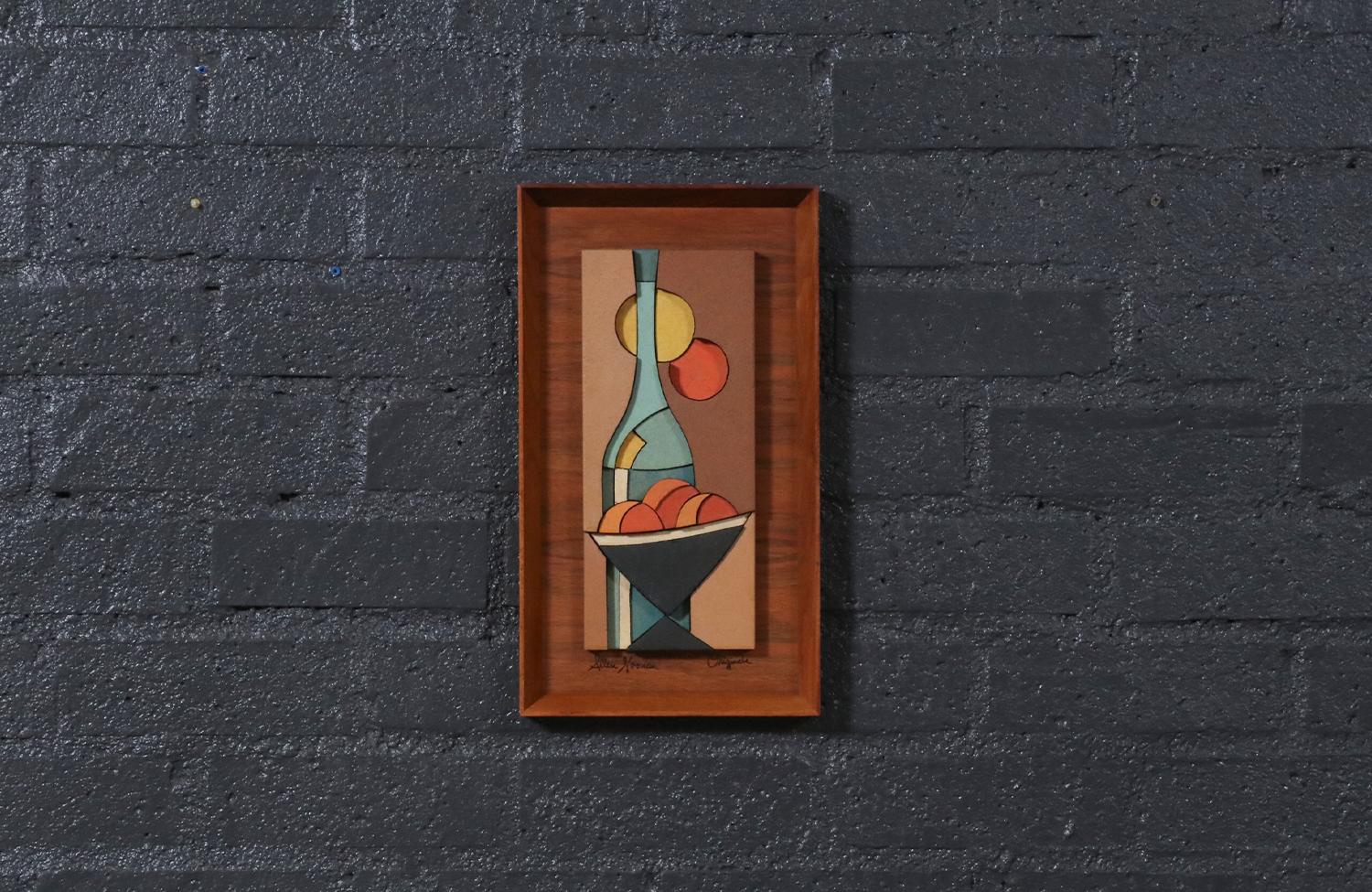Painted Expertly Restored - Californian Modern Abstract Wall Art Panels by Allan Noonan For Sale