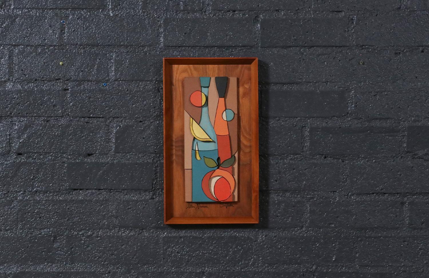 Expertly Restored - Californian Modern Abstract Wall Art Panels by Allan Noonan In Excellent Condition For Sale In Los Angeles, CA