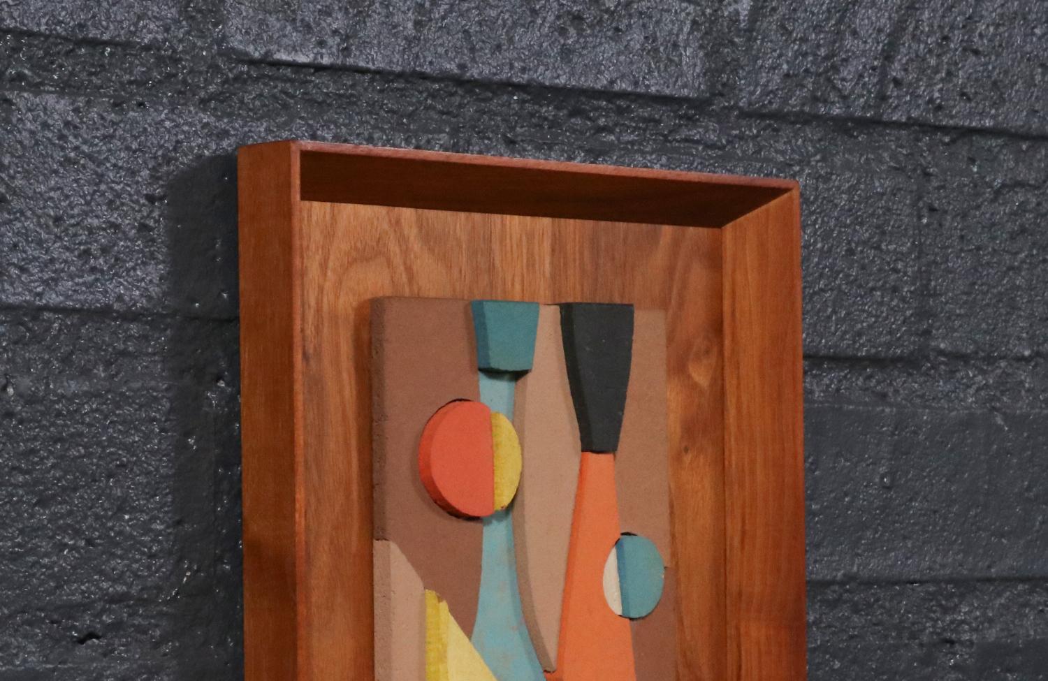 Wood Expertly Restored - Californian Modern Abstract Wall Art Panels by Allan Noonan For Sale