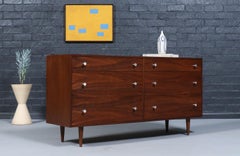 Expertly Restored - Californian Modernist Walnut Dresser by Milo Baughman