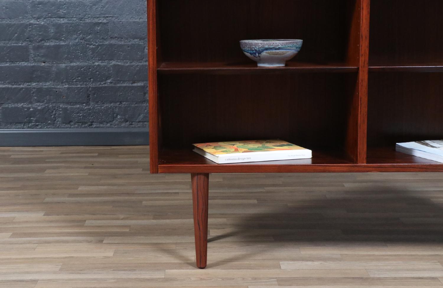 Expertly Restored - Carlo Jensen Danish Modern Bookshelf in Brazilian Rosewood For Sale 5