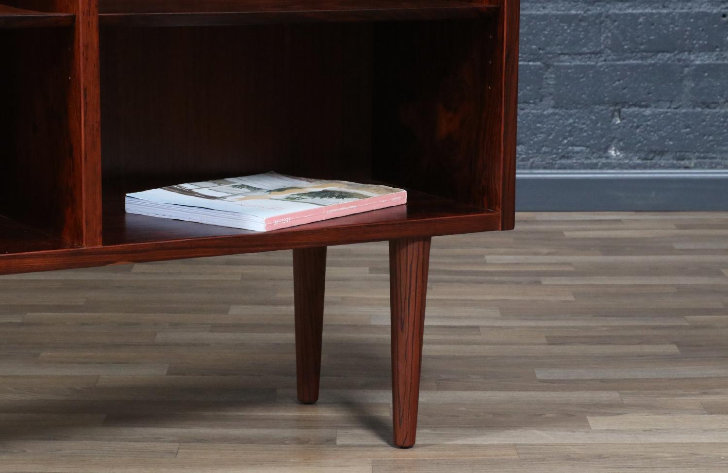 Expertly Restored - Carlo Jensen Danish Modern Bookshelf in Brazilian Rosewood For Sale 6