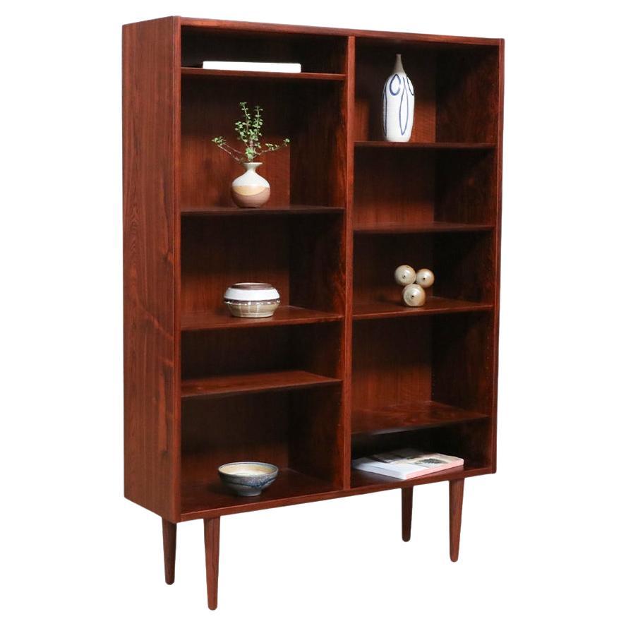 Expertly Restored - Carlo Jensen Danish Modern Bookshelf in Brazilian Rosewood For Sale