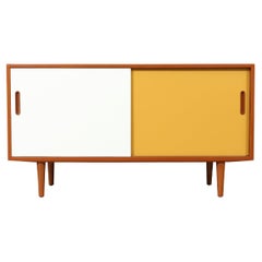 Expertly Restored - Carlo Jensen Lacquered & Teak Credenza by for Hundevad