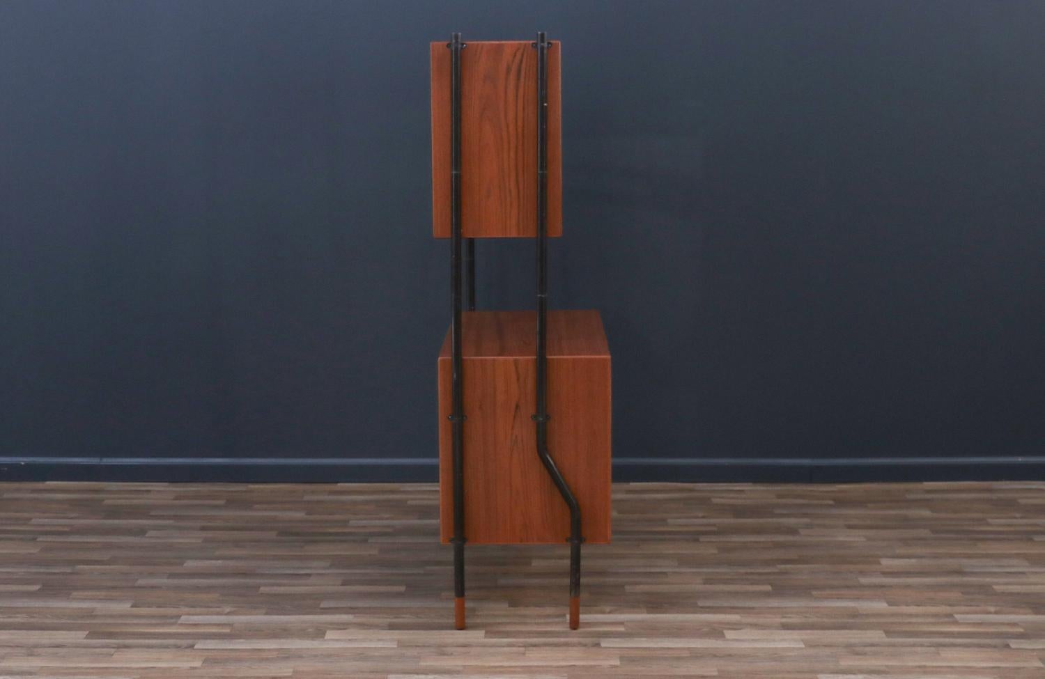 Patinated Expertly Restored - Danish Modern Free-Standing Bookcase by Lyby Mobler For Sale