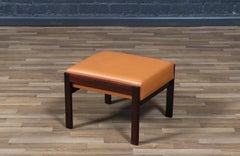Expertly Restored - Danish Modern Rosewood & Leather Stool