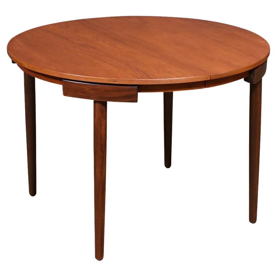 Expertly Restored-Danish Modern “Roundette” Expanding Dining Table by Hans Olsen For Sale