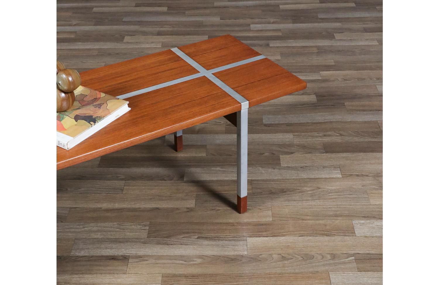 Expertly Restored - Danish Modern Teak Bench / Coffee Table w/ by Selig For Sale 4