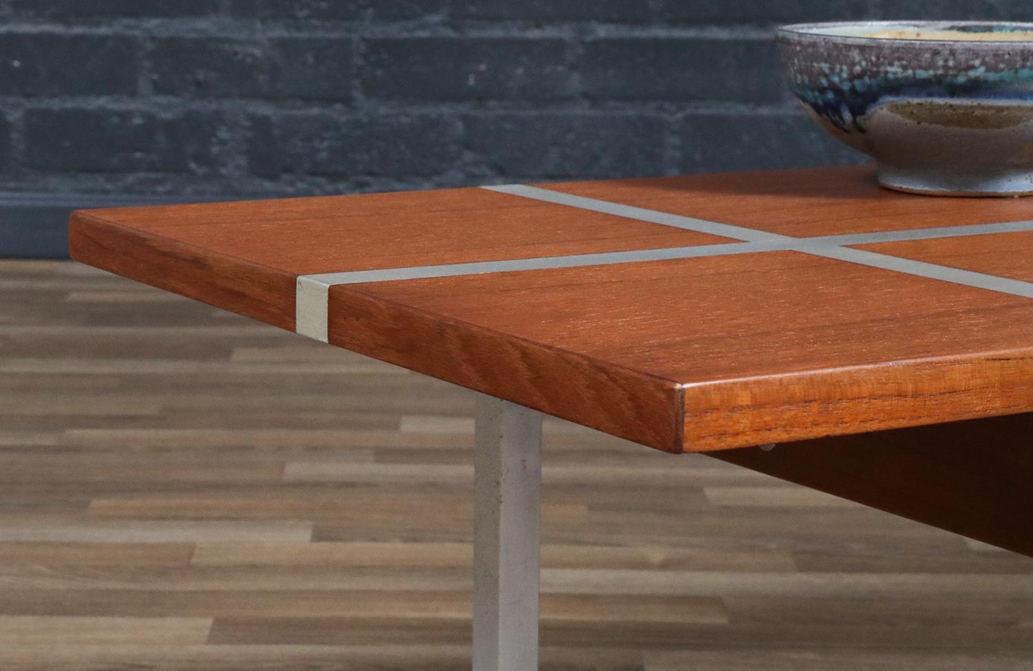 Expertly Restored - Danish Modern Teak Bench / Coffee Table w/ by Selig For Sale 1