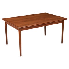 Expertly Restored - Danish Modern Teak Expanding Draw-Leaf Dining Table