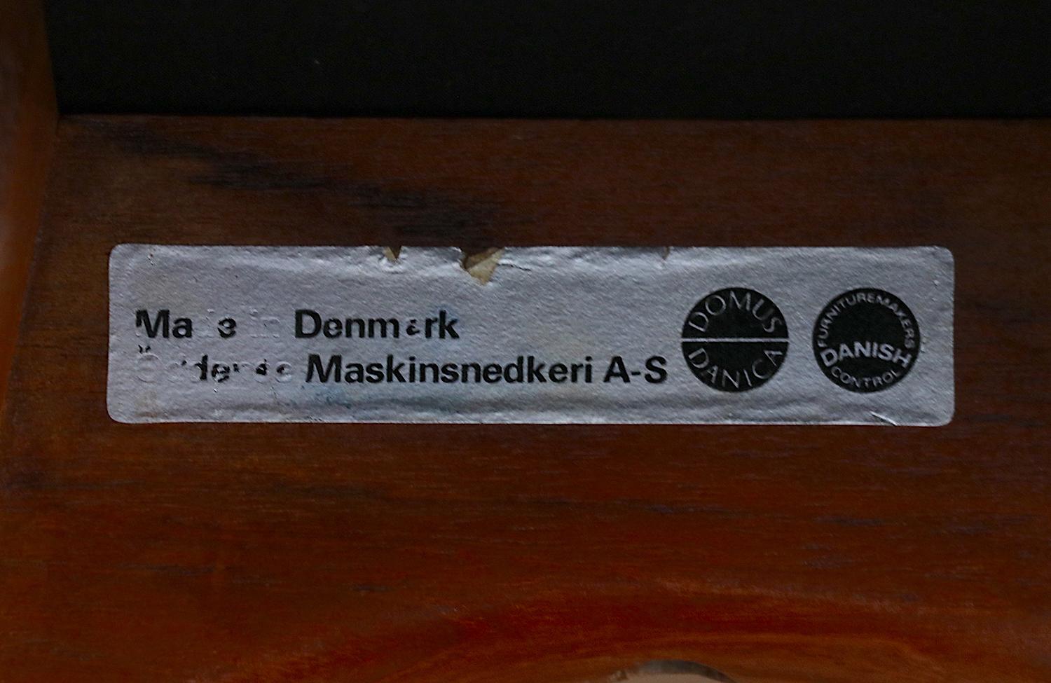 Expertly Restored - Danish Modern Teak & Tan Leather Bar Stools by Erik Buch For Sale 5