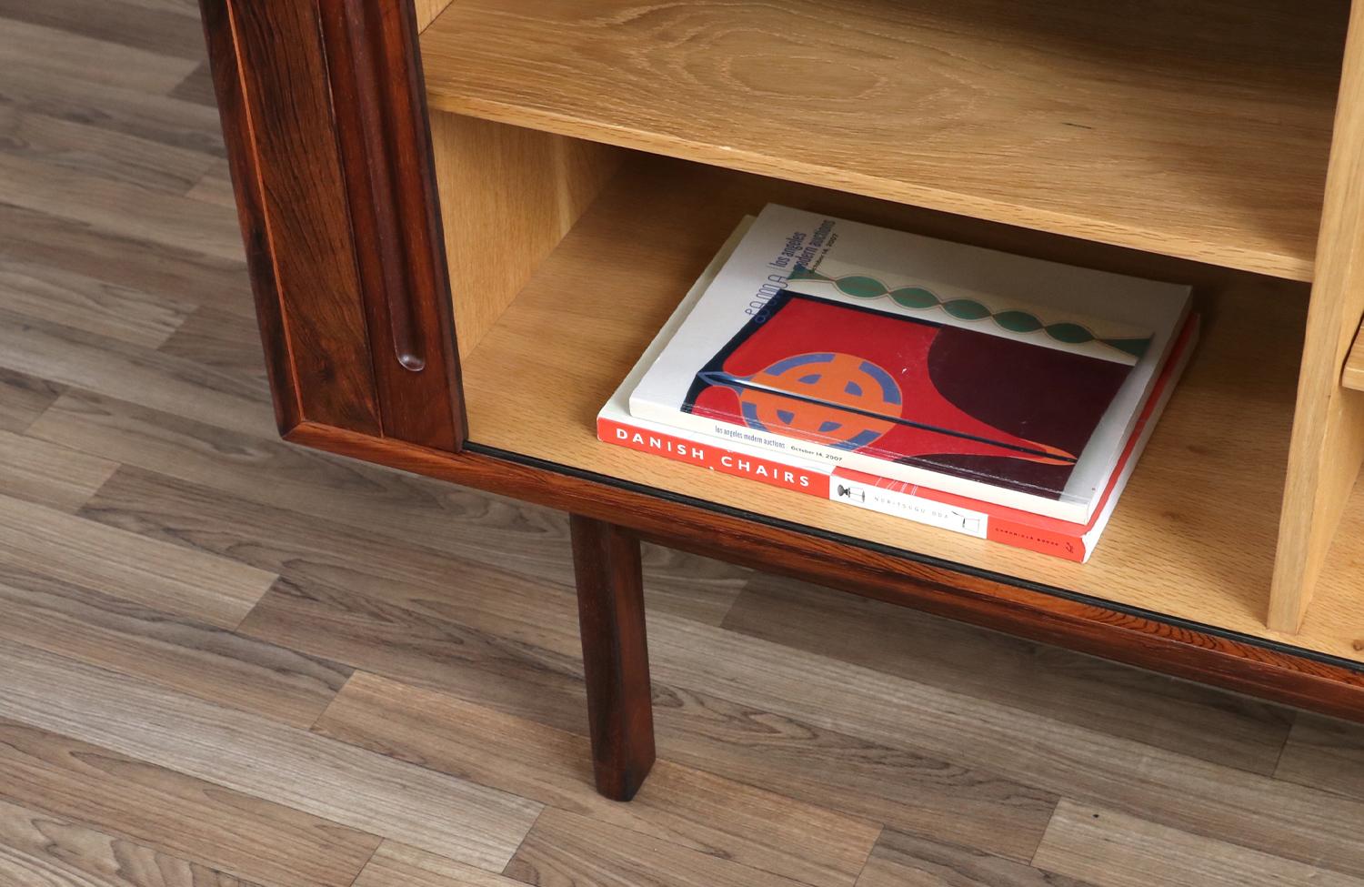 Expertly Restored - Danish Rosewood Tambour-Doors Credenza by Georg Petersens 8