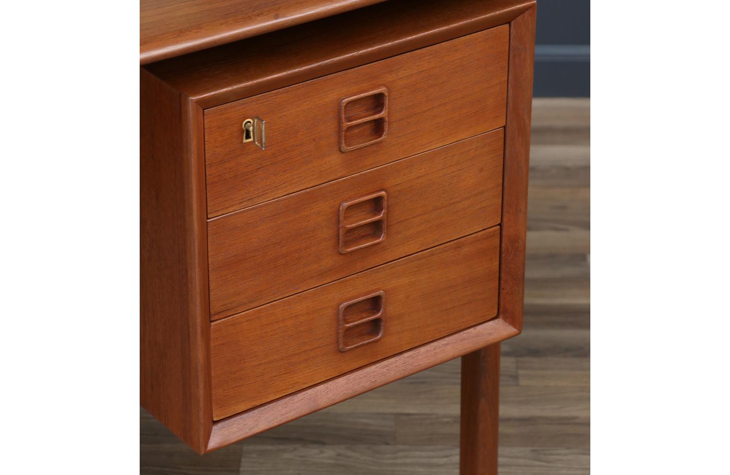 Expertly Restored - Executive Teak Desk with Bookcase by Erik Brouer 4