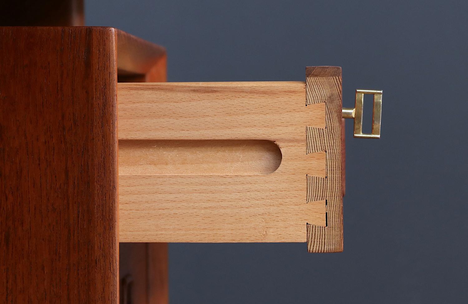 Expertly Restored - Executive Teak Desk with Bookcase by Erik Brouer 6