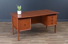 Expertly Restored - Executive Teak Desk with Bookcase by Erik Brouer