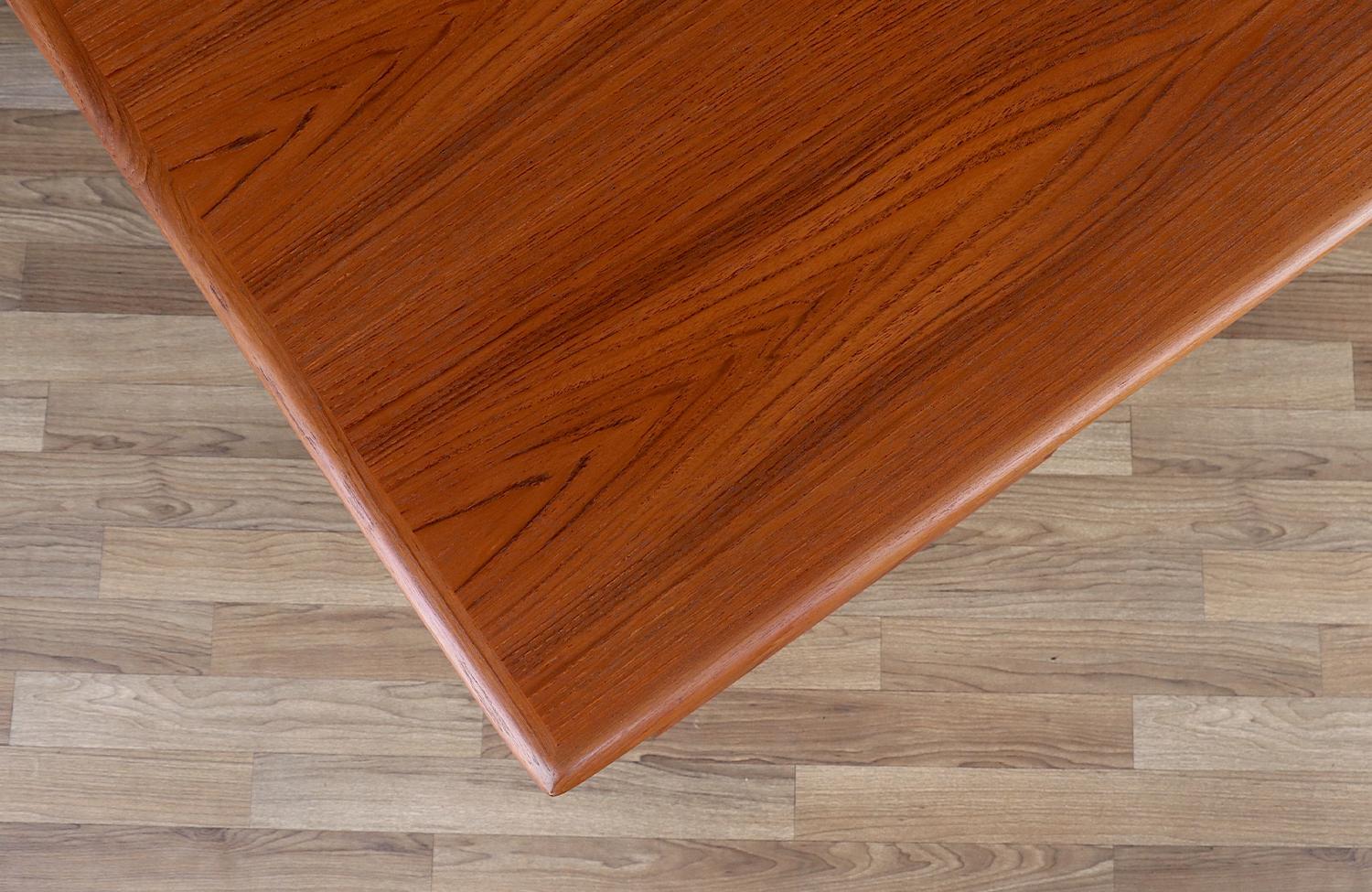 Brass Expertly Restored - Executive Teak Desk with Bookcase by Erik Brouer