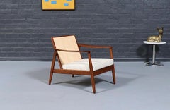 Expertly Restored - Folke Ohlsson Cane & Tweed Lounge Chair for Dux