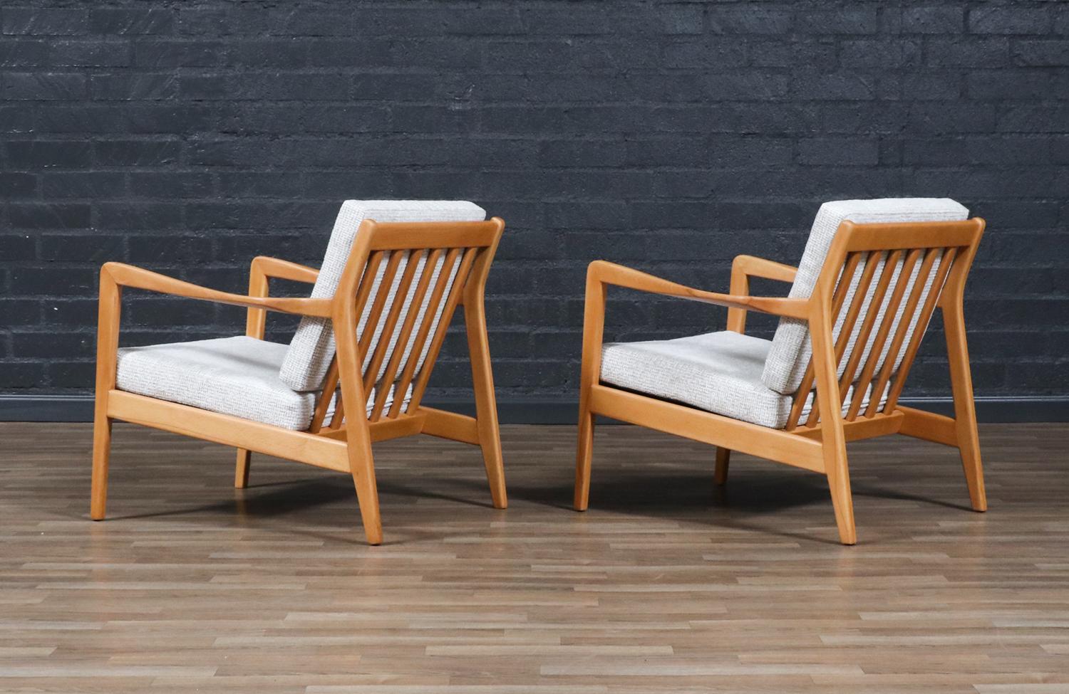 Restauradas por expertos - Sillas de salón de madera de haya modelo 