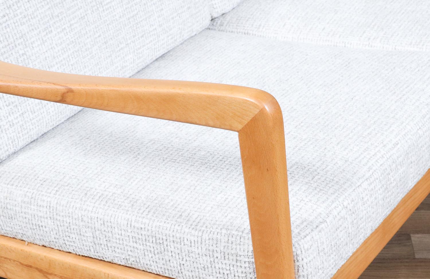 Expertly Restored - Folke Ohlsson Model “Tema 1” Beechwood Sofa for Dux For Sale 4