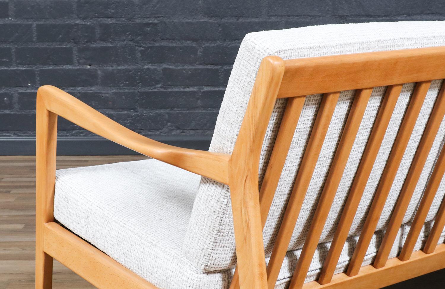 Expertly Restored - Folke Ohlsson Model “Tema 1” Beechwood Sofa for Dux For Sale 6