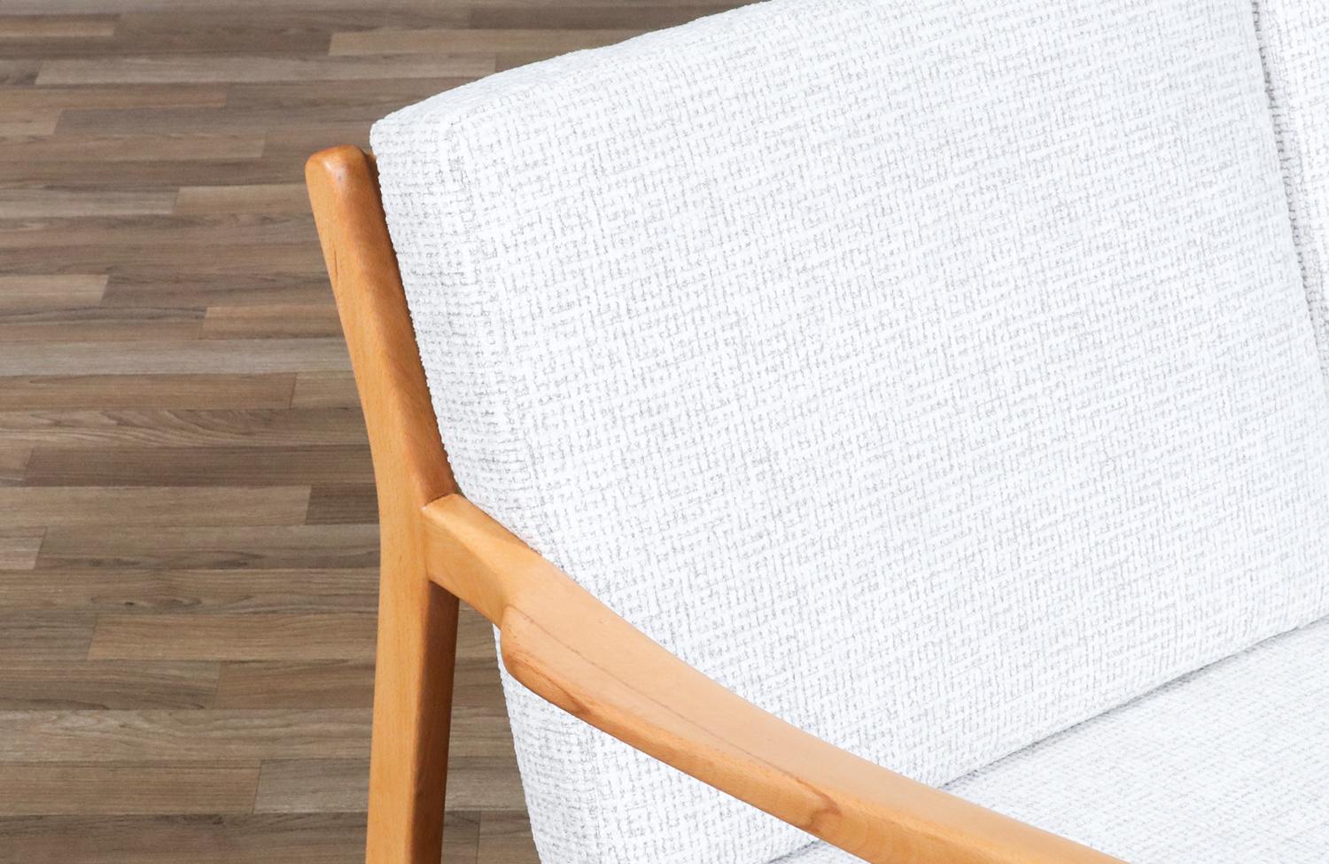 Expertly Restored - Folke Ohlsson Model “Tema 1” Beechwood Sofa for Dux For Sale 2