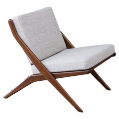 Expertly Restored - Folke Ohlsson "Scissor" Sculptural Lounge Chair for Dux 