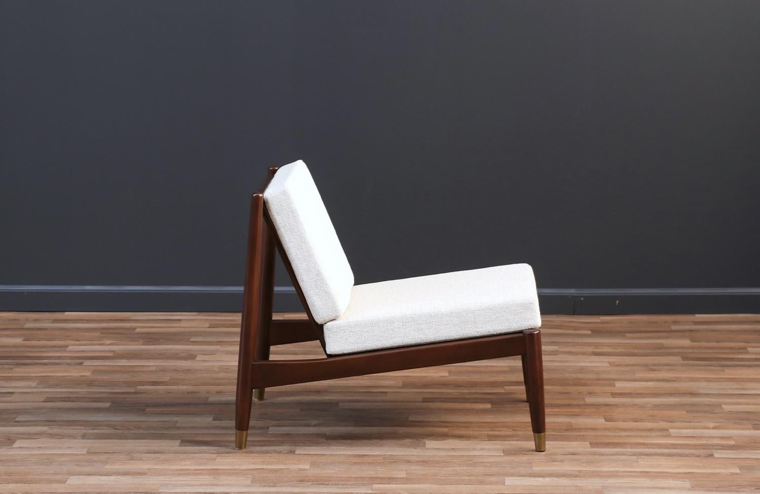Expertisch restauriert - Folke Ohlsson, Sessel ohne Armlehne für DUX (Skandinavische Moderne) im Angebot