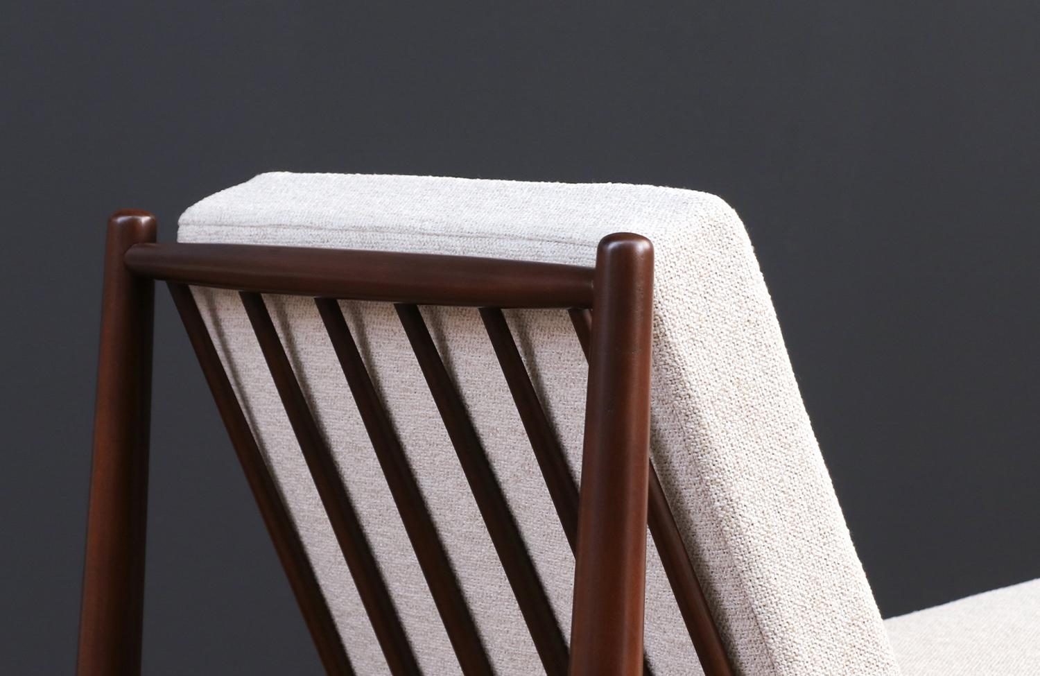 Swedish Expertly Restored - Folke Ohlsson Slipper Lounge Chair for DUX For Sale