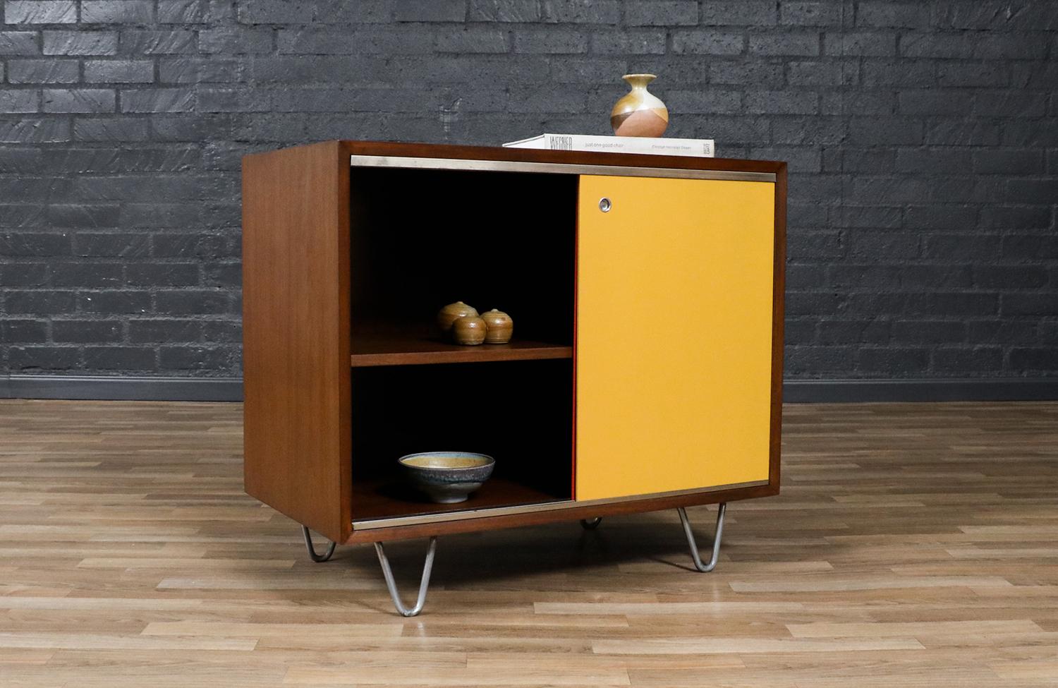 Mid-Century Modern Expertly Restored -George Nelson Multi-Color Lacquered Cabinet for Herman Miller For Sale