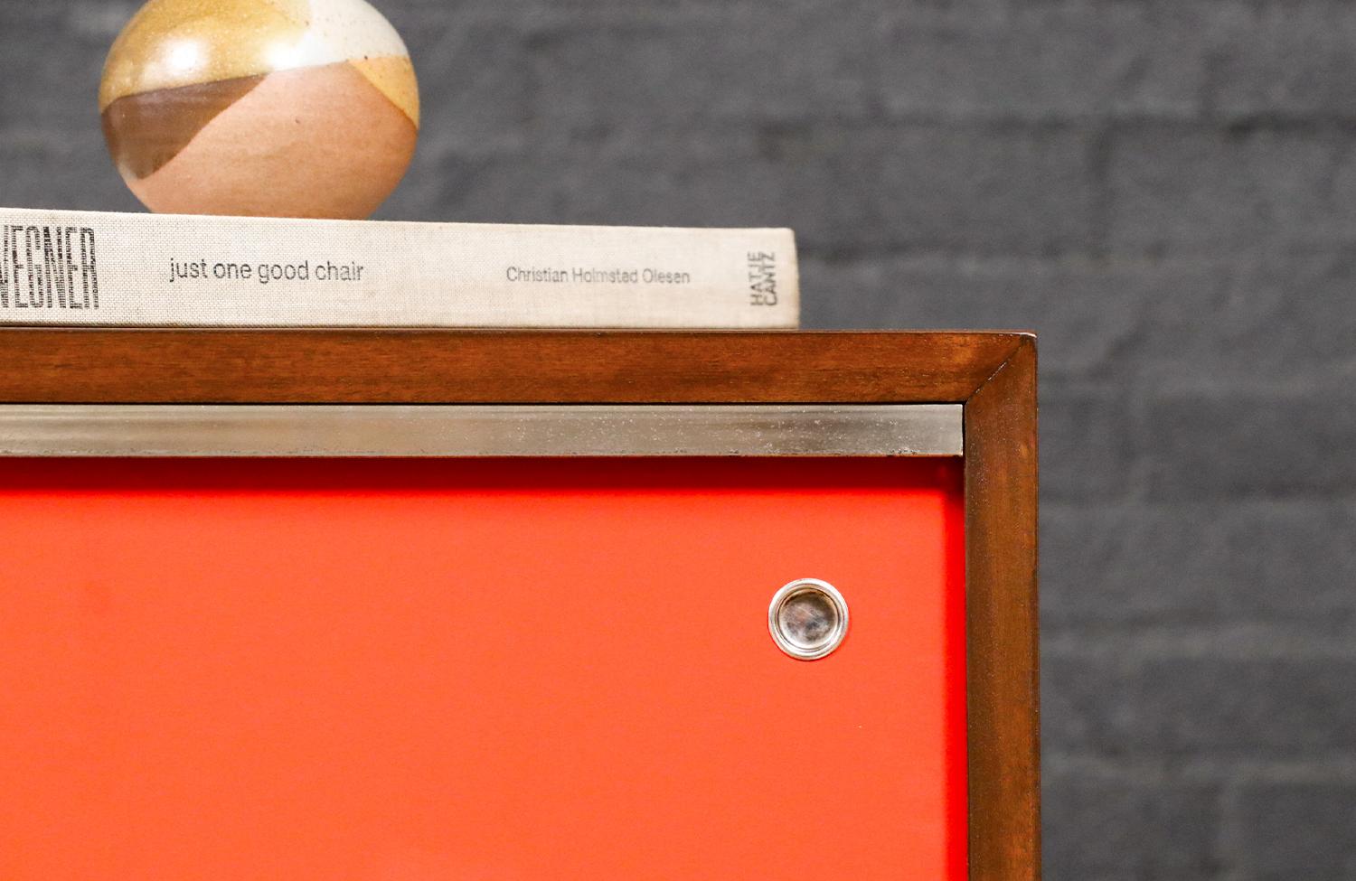 Steel Expertly Restored -George Nelson Multi-Color Lacquered Cabinet for Herman Miller For Sale