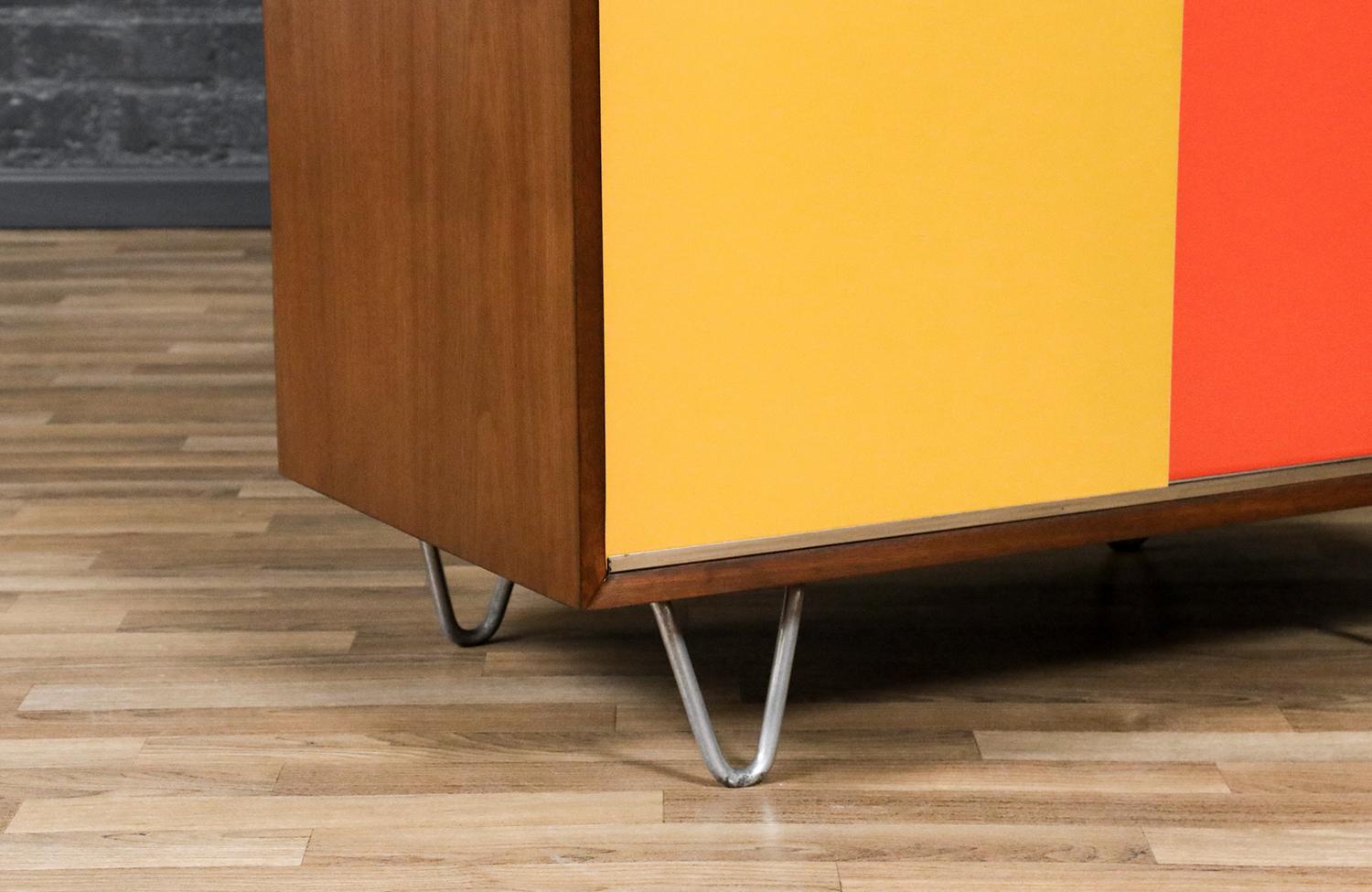 Expertly Restored -George Nelson Multi-Color Lacquered Cabinet for Herman Miller For Sale 1