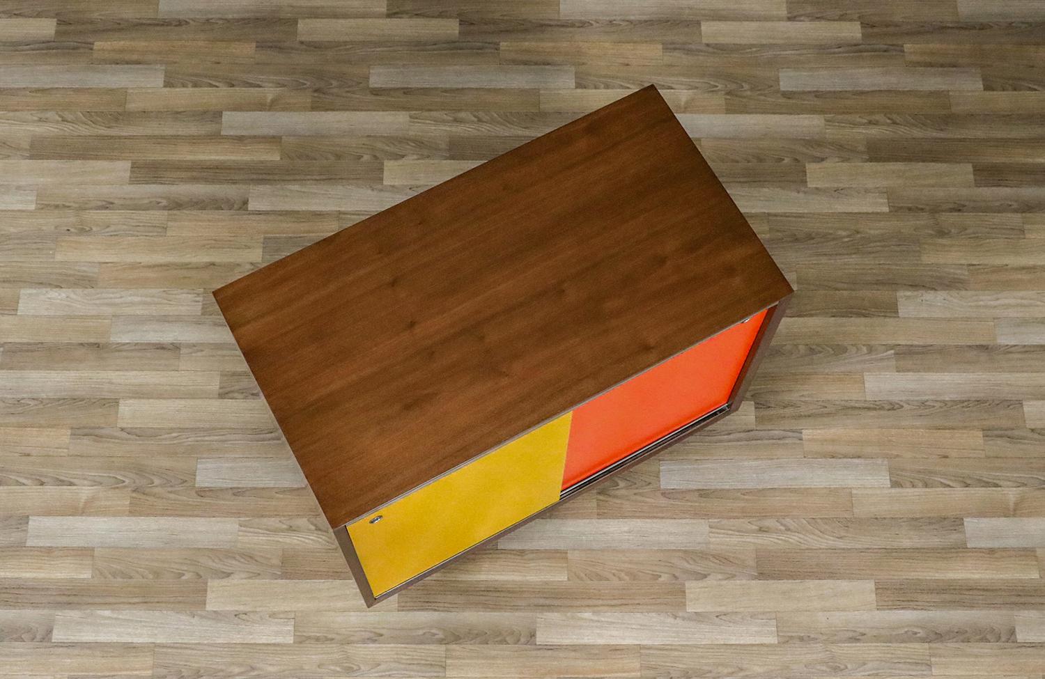 Expertly Restored -George Nelson Multi-Color Lacquered Cabinet for Herman Miller For Sale 2