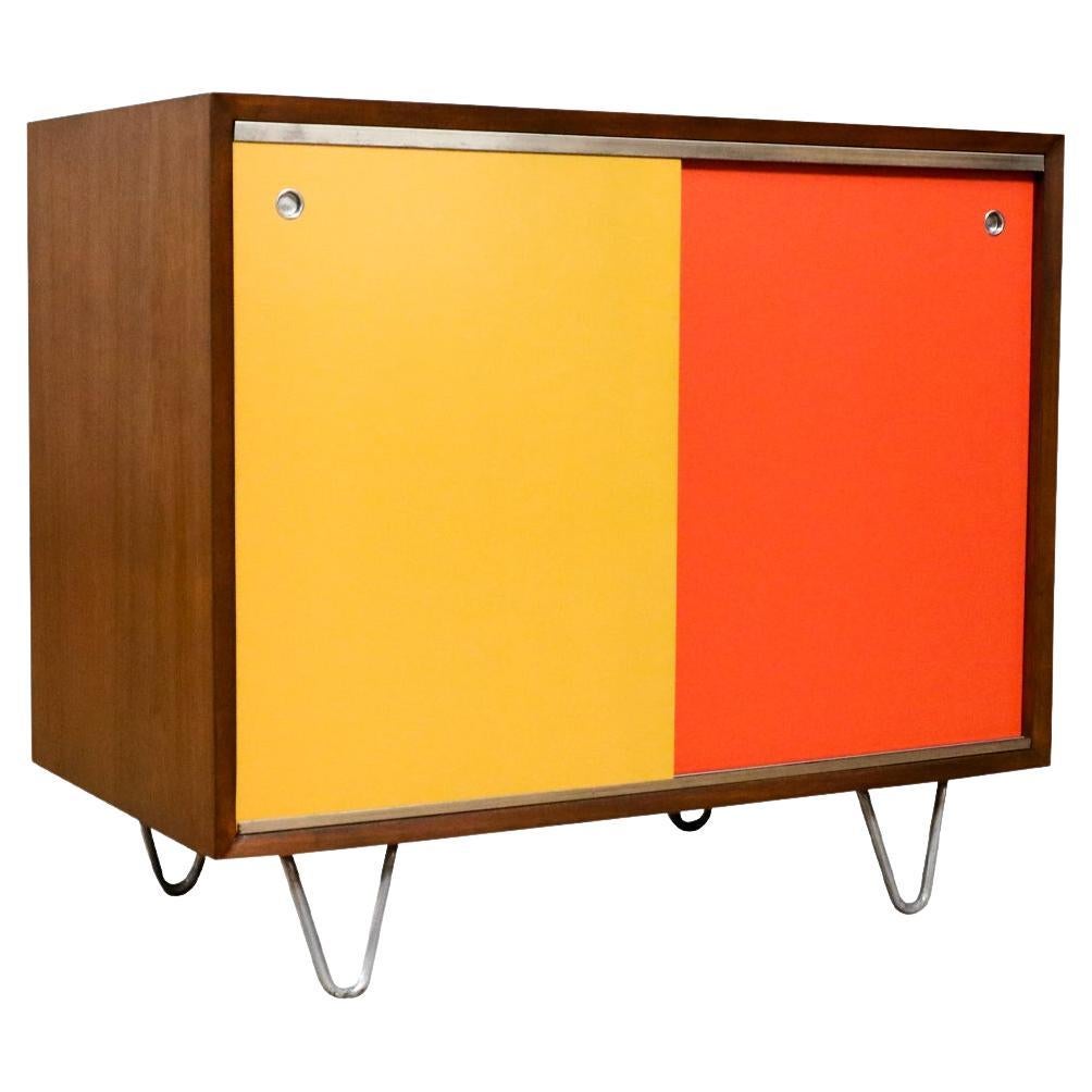 Expertly Restored -George Nelson Multi-Color Lacquered Cabinet for Herman Miller For Sale