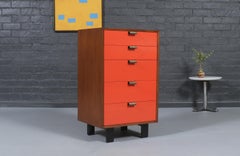 Expertly Restored- George Nelson Multi-Color Lacquered Dresser for Herman Miller