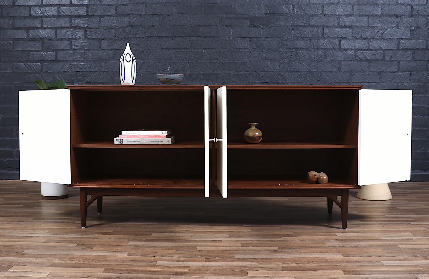 Wood Expertly Restored - Greta M. Grossman Lacquered Credenza for Glenn of CA