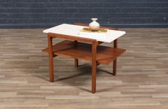 Expertly Restored - Greta M. Grossman Side Table w/ Marble Top for Glenn of CA